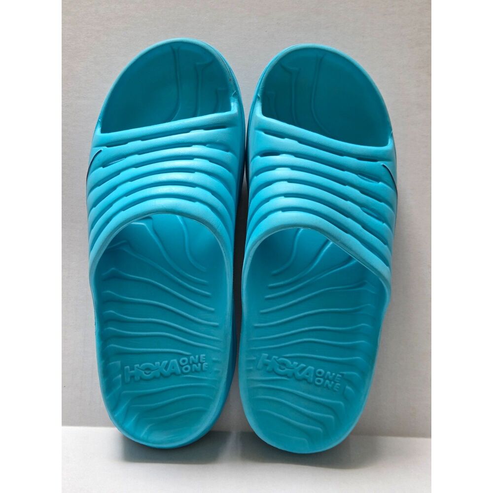 HOKA ONE ONE Unisex Ora Recovery Slide 2 Cyan Blue M11/W12 Gorpcore Recovery